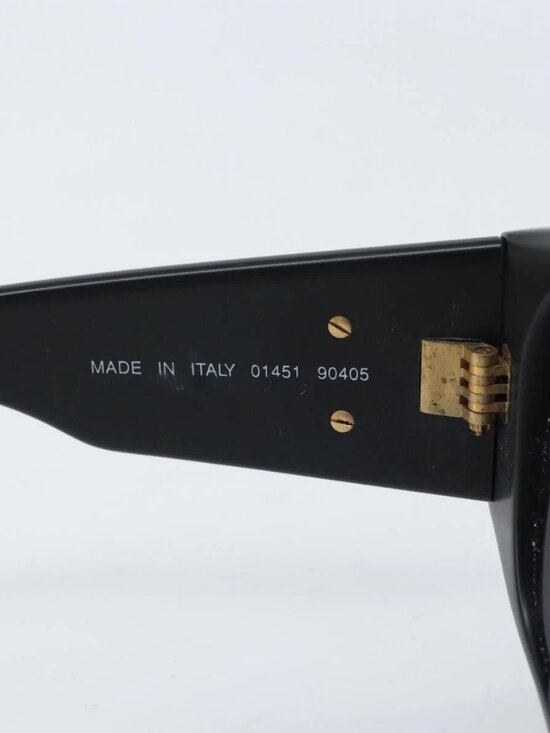 CHANEL Sunglasses plastic Black CC Auth BSZ412V